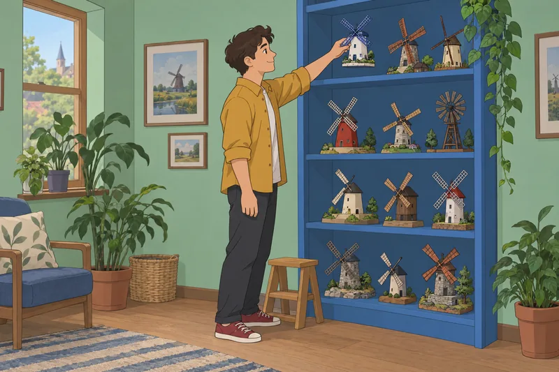 How Rare Am: a collector displays handmade windmills.