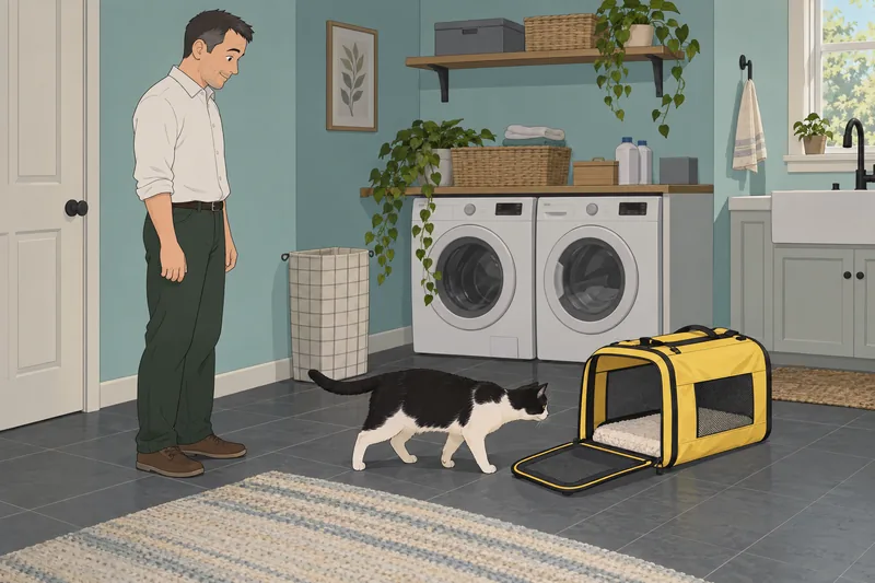 How Smart Is: a cat studies a scratcher.
