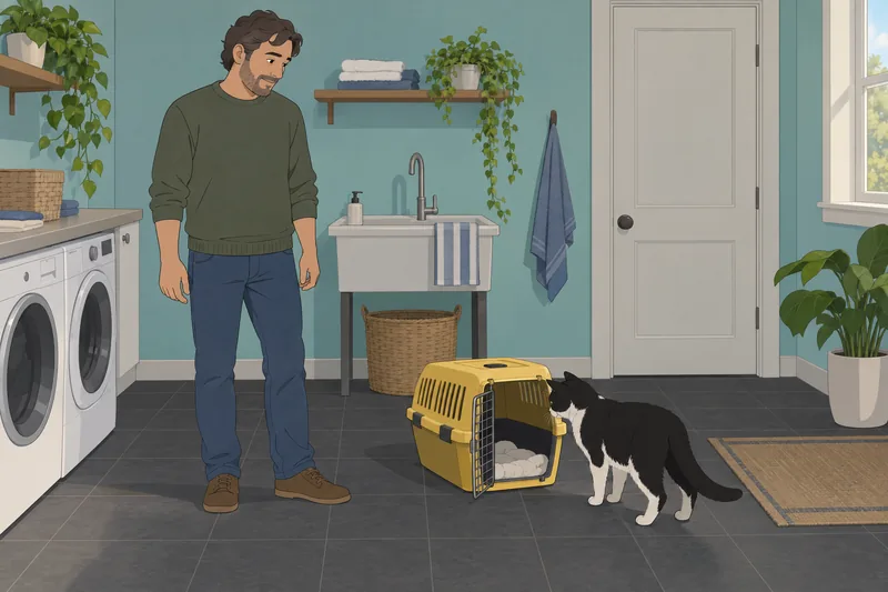 cuestionario ¿Qué tan: el gato explora un rascador.