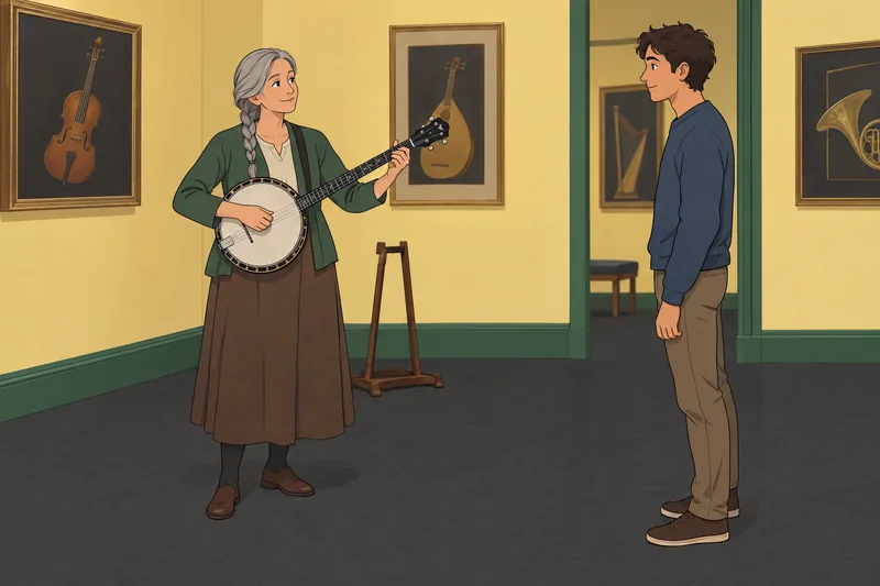 How Southern Are beside a heritage banjo.