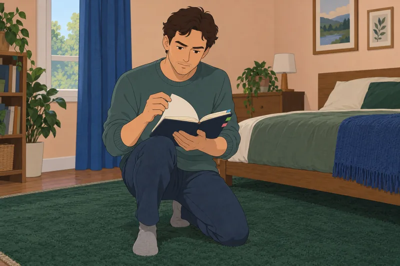 How to Know: a man opens his journal.