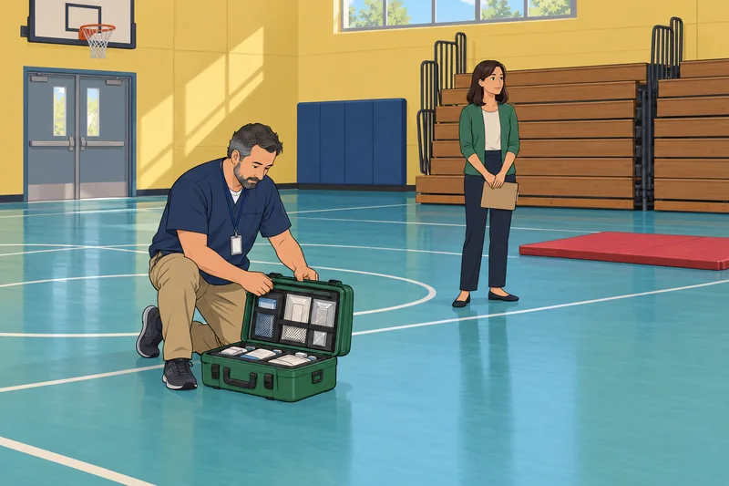 How to Survive a stairwell first-aid check.