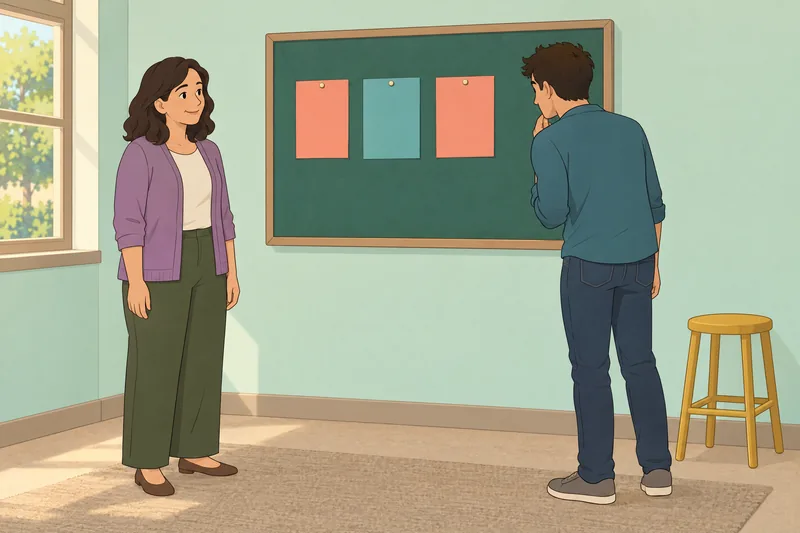 Ilustración: cuestionario sobre la muestra una clase segura.