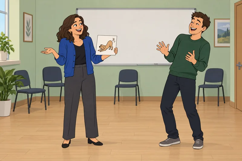 Humor Quiz shows shared laughter in class.