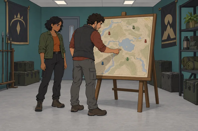 Quiz de personajes examina una ruta de alianza.