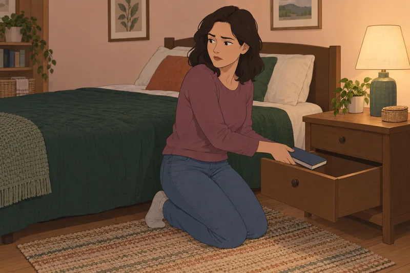 Hypersexuality Test depicts a quiet bedroom check-in.
