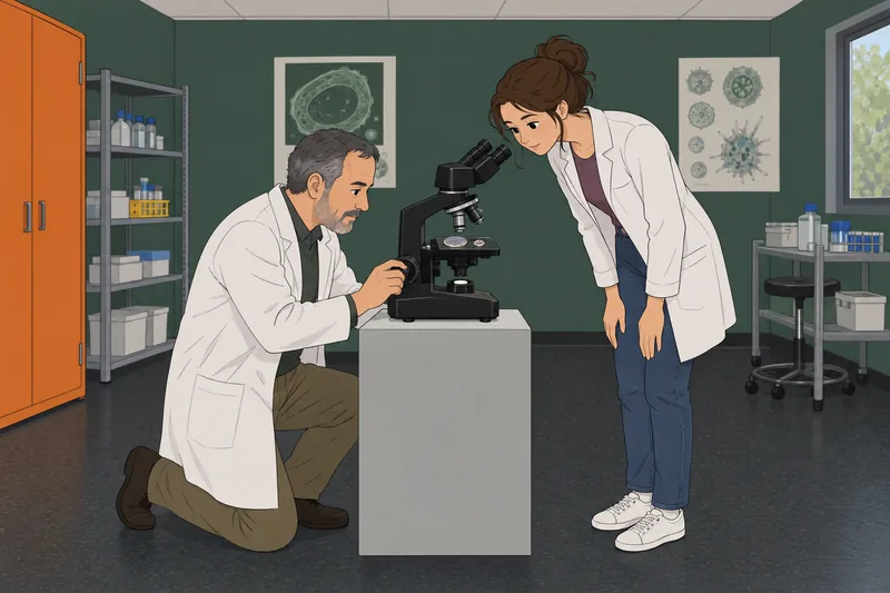 El cuestionario sobre soluciones muestra un microscopio.