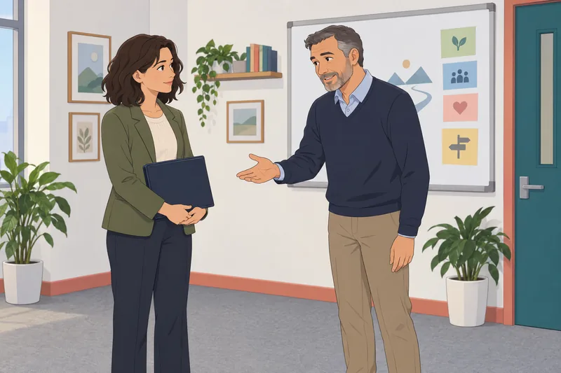 Self–Other Career–Work Test shows a career consultation.