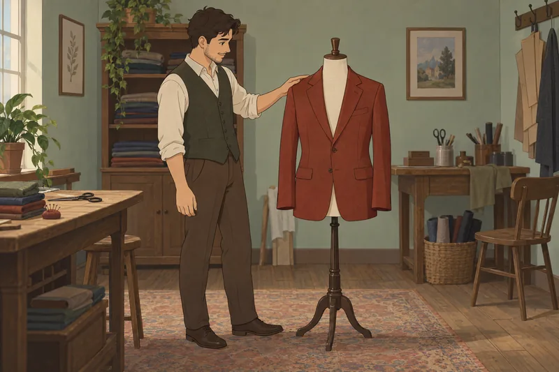 cuestionario sobre el hombre ideal muestra una chaqueta.