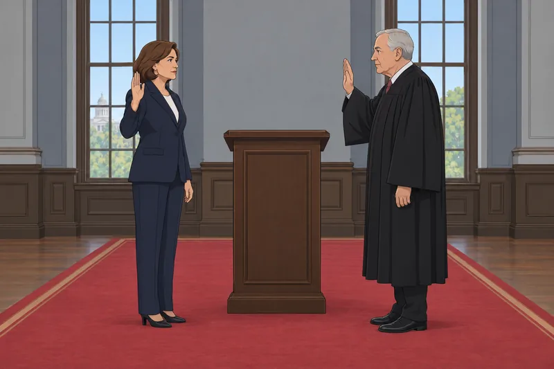 Inauguration Day Quiz shows a civics lesson.