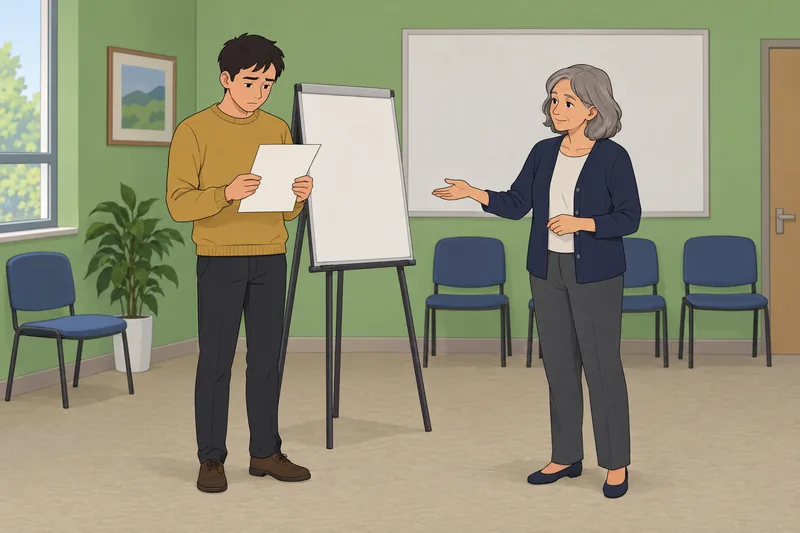 Inferiority Complex Quiz shows a learner hesitating.