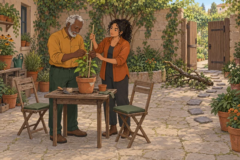 Test de fortaleza interior: atar la planta