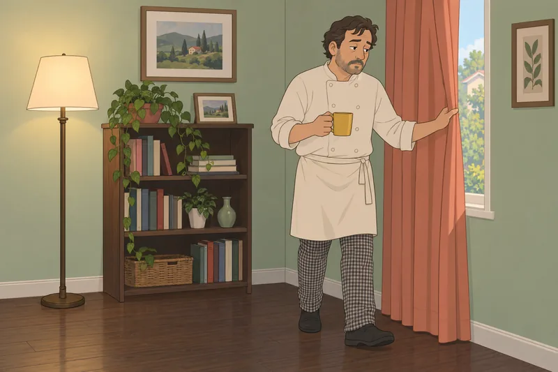 Insomnia Test depicts fatigue during a morning walk.
