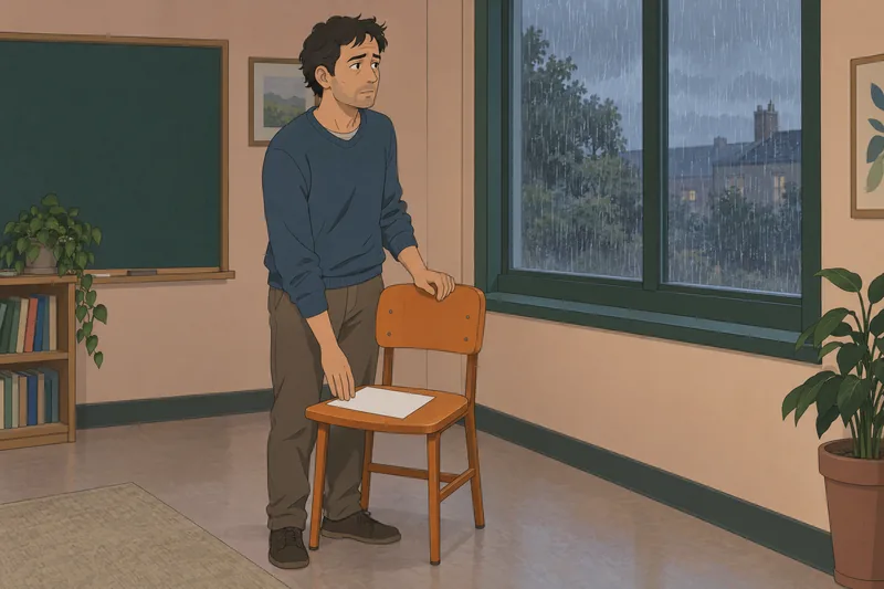integrativo de ansiedad: hombre cansado mira reloj.