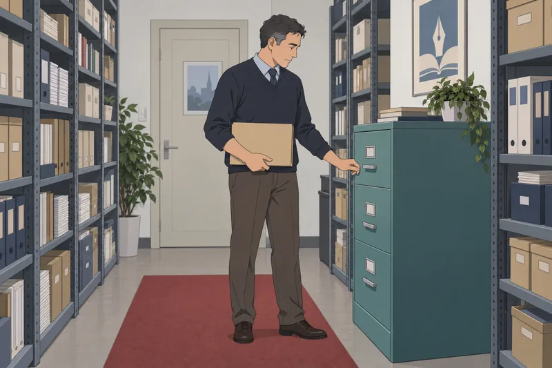 El cuestionario sobre derechos protege un archivo sellado.
