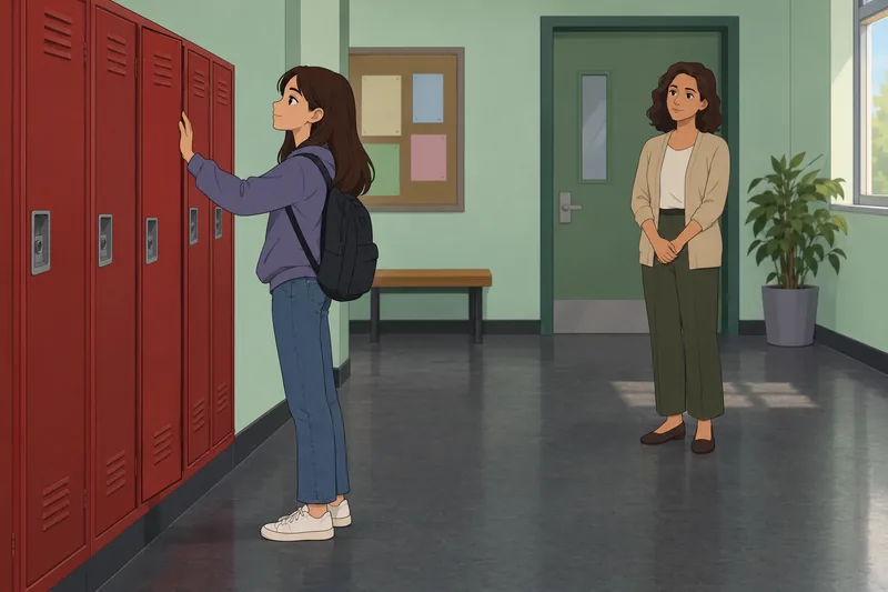 Adolescent Emancipation Reaction appears beside a closed door.