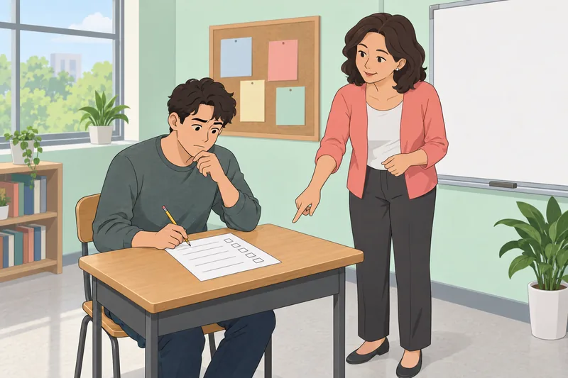 Intermediate English Quiz shows grammar cards.