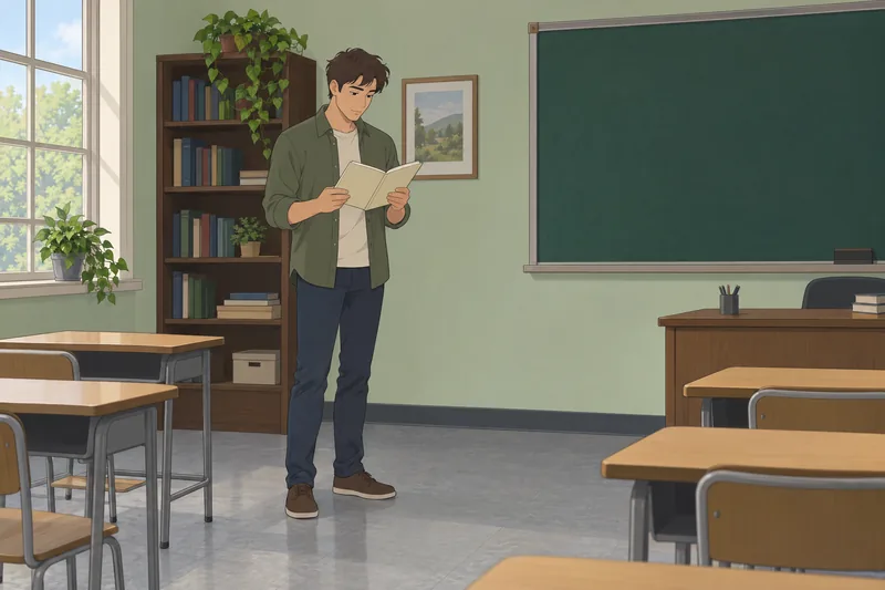 Internal Monologue Test: A reader pauses quietly.
