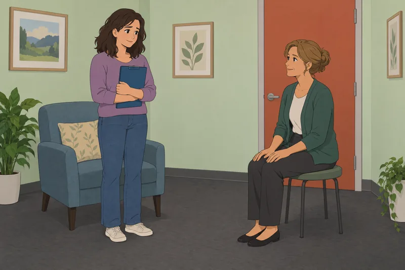 cuestionario de sensibilidad aparece en una consulta clínica.