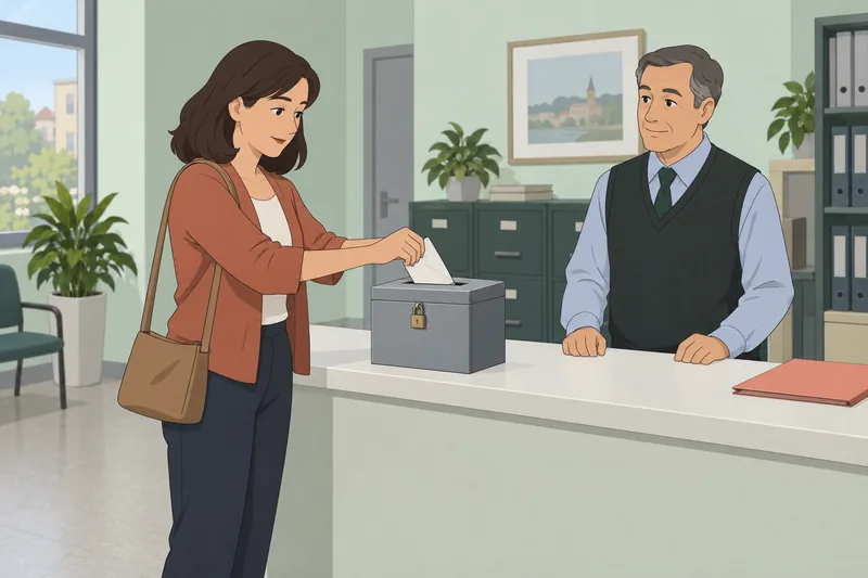 Interpersonal Trust Scale appears in a civic office.