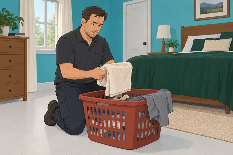 Intrapersonal Gender Role strain surrounds a laundry basket.