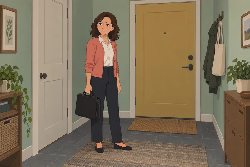 Intrapersonal Gender Role tension fills a hallway.