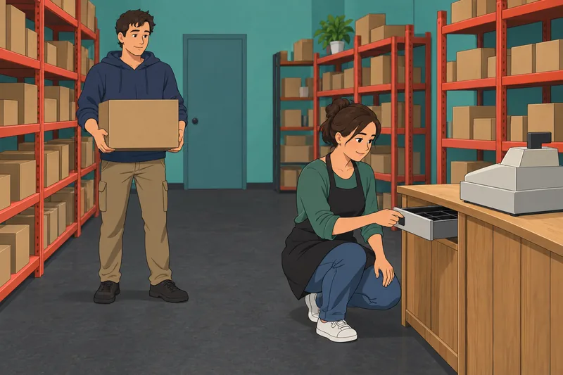 Intro to Business concepts enter a neighborhood shop.