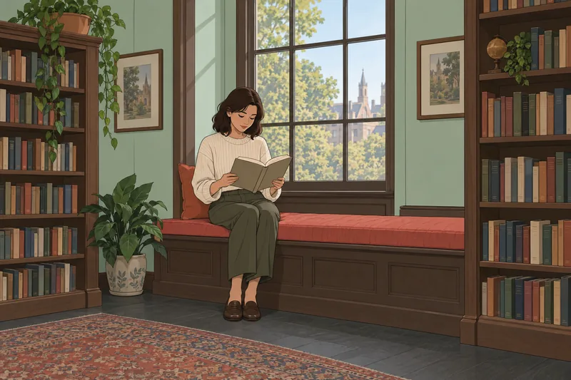 Introvert or Extrovert: a quiet reader recharges alone.