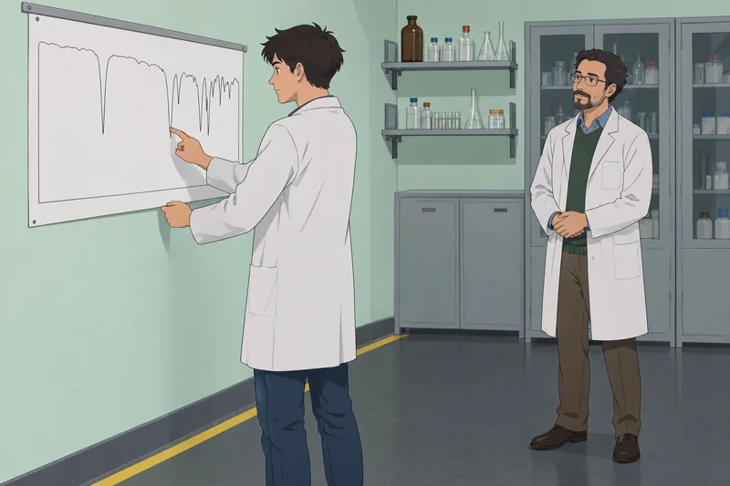 Revisa el cuestionario sobre espectroscopia ante un FTIR.
