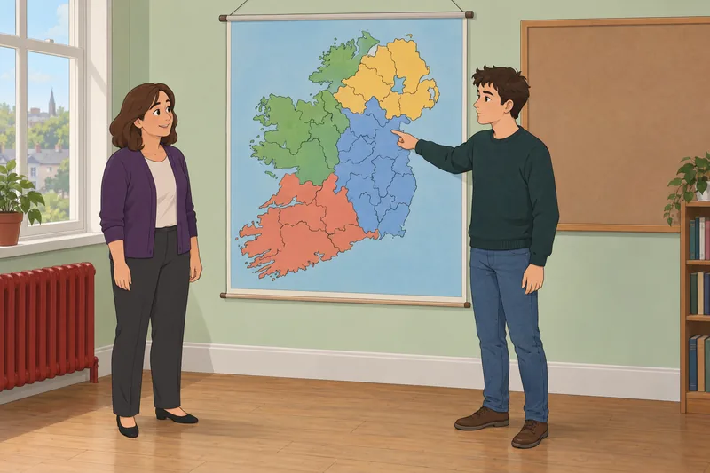 El cuestionario sobre los aparece junto al mapa.