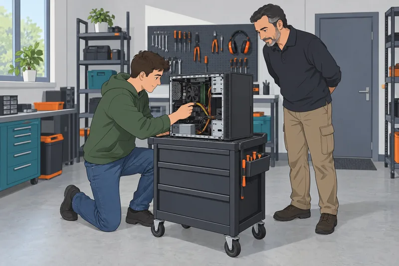 Is Computer Science: student traces an abstract system.