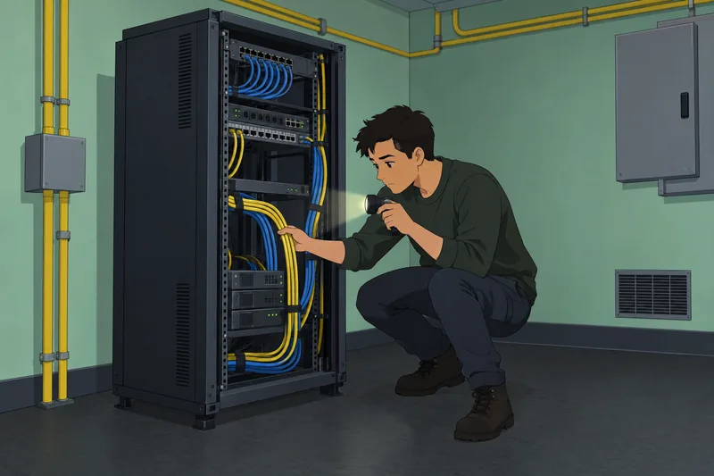 Is Cyber Security: learner studies a network diagram.