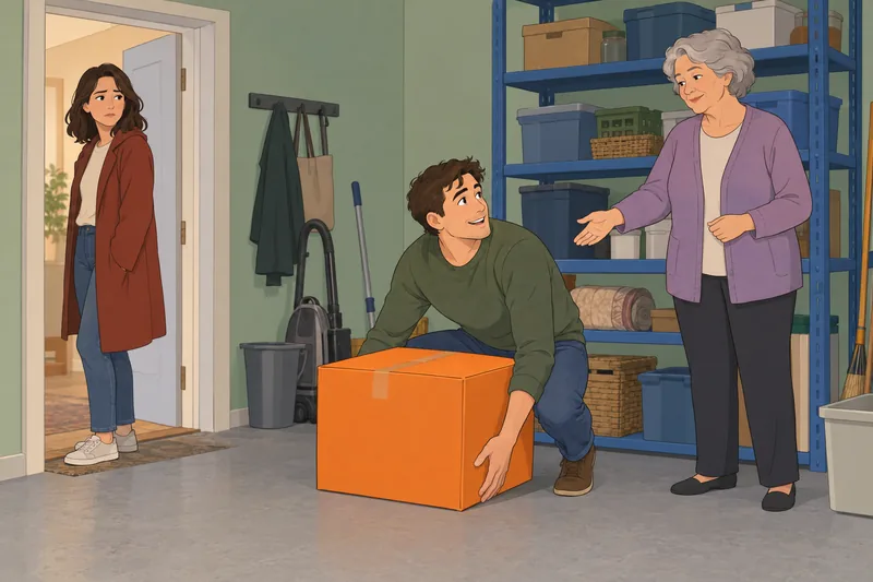 Is He a: a suitcase interrupts plans.