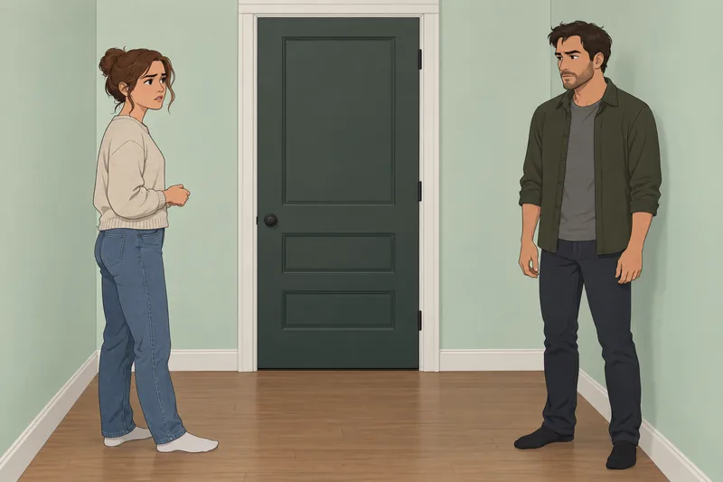 Is He Cheating? A worried hallway talk continues.
