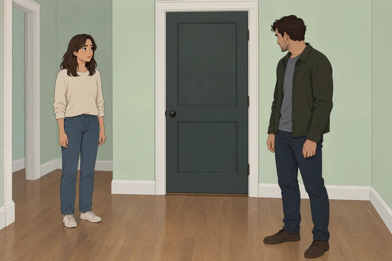 ¿Me está engañando? Una charla tensa continúa.