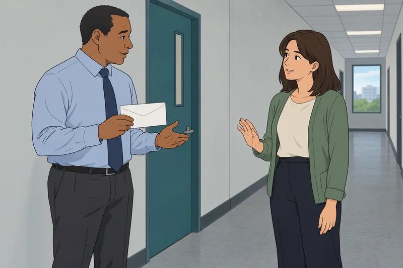 Is Human Resources: manager secures a personnel record.
