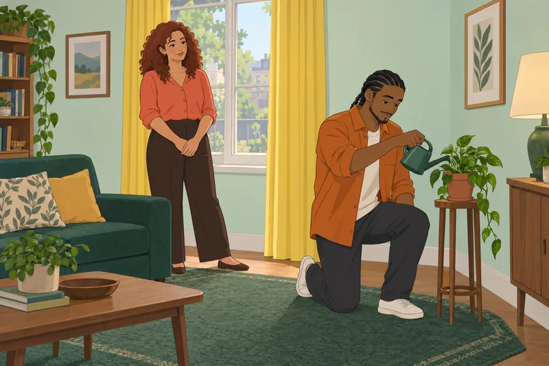Is It True: partners share a household task.