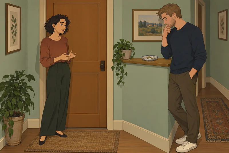 cuestionario ¿Es amor: una pareja conversa con calma.