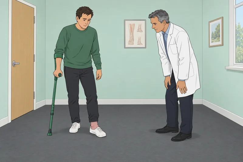 Is My Ankle appears during a clinic review.