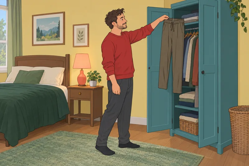 Is My Belly: everyday trousers fit reflection.