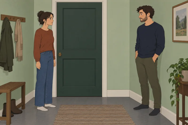El cuestionario ¿Mi novio observa la puerta.