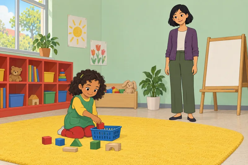 Is My Child sorting shapes independently.