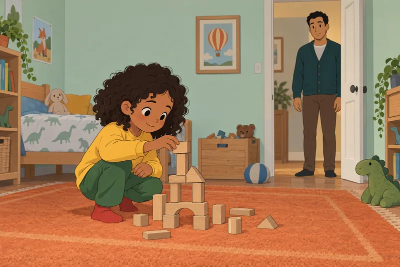 Is My Child calmly checking back during play?
