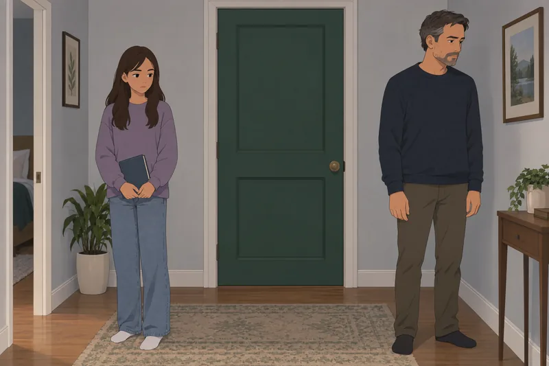 "cuestionario ¿Es mi" muestra una puerta cerrada.