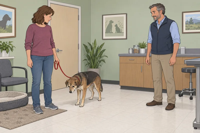 "cuestionario ¿Mi perro" muestra tensión.