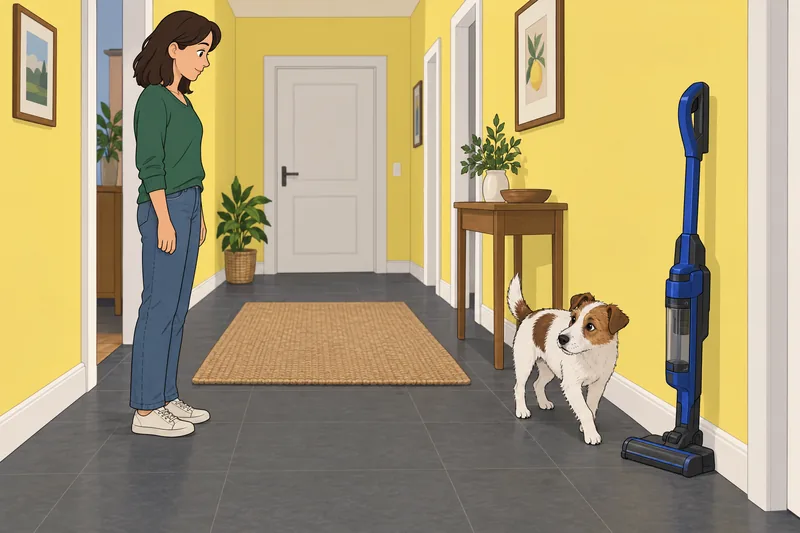 El cuestionario ¿Mi perro escucha el aspirador.
