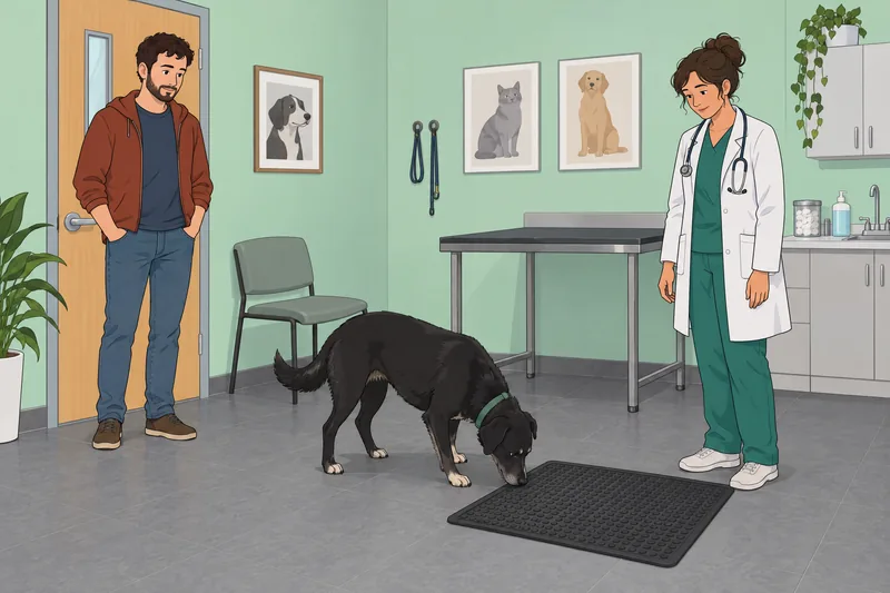 El cuestionario ¿Mi perro olfatea la alfombrilla.