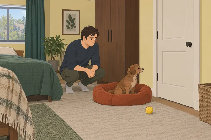 cuestionario ¿Mi perro? El veterinario observa su respiración.