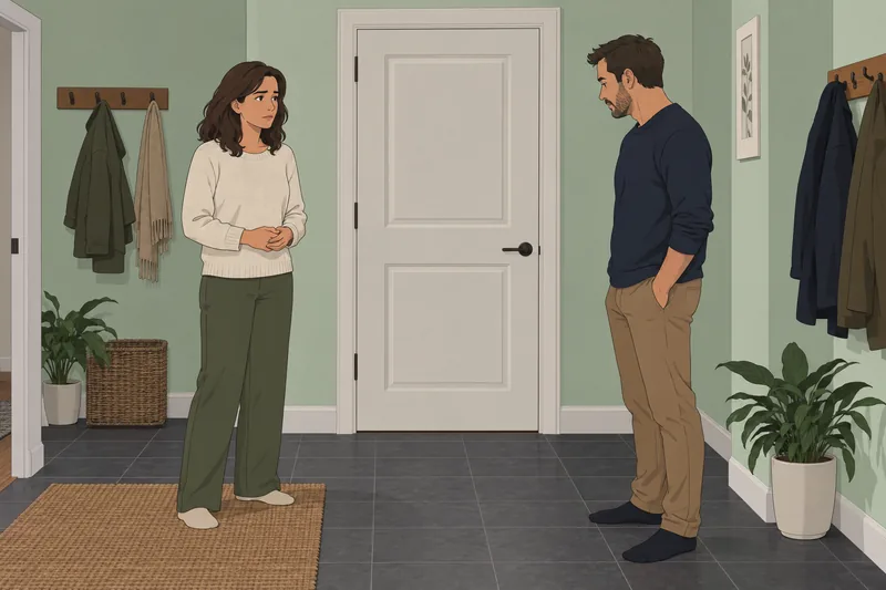 ¿Mi esposo es quien escucha ante la puerta?