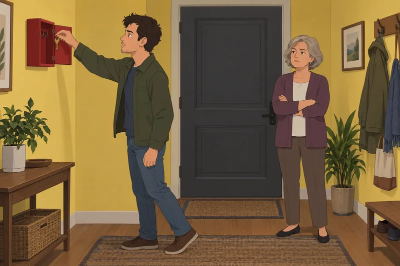 Is My Mother shows a key boundary indoors.